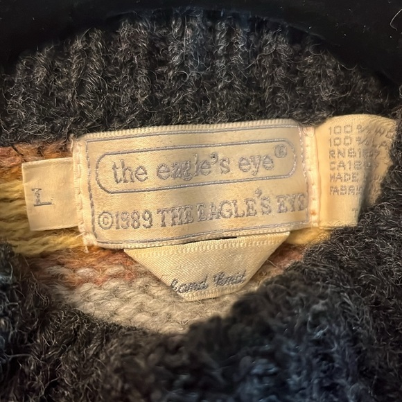 Vintage The Eagles Eye Equestrian Wool Sweater - Picture 6 of 6
